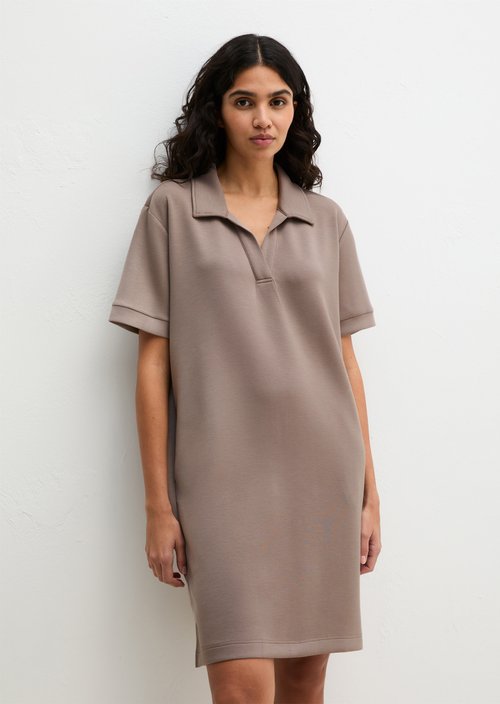 Lounge polo dress — Driftwood