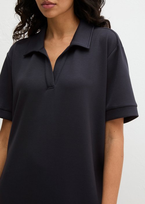 Lounge polo dress — Dark Navy Q898