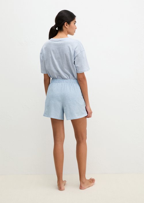 Lounge shorts — Light Blue Melange