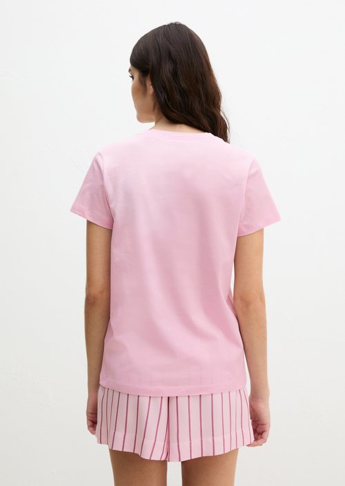 Short-sleeved lounge shirt — Cherry Blossom