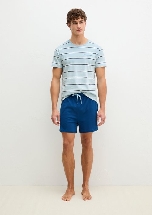 Marc O'Polo Loungeset, Heren, blauw, S, 100% Katoen