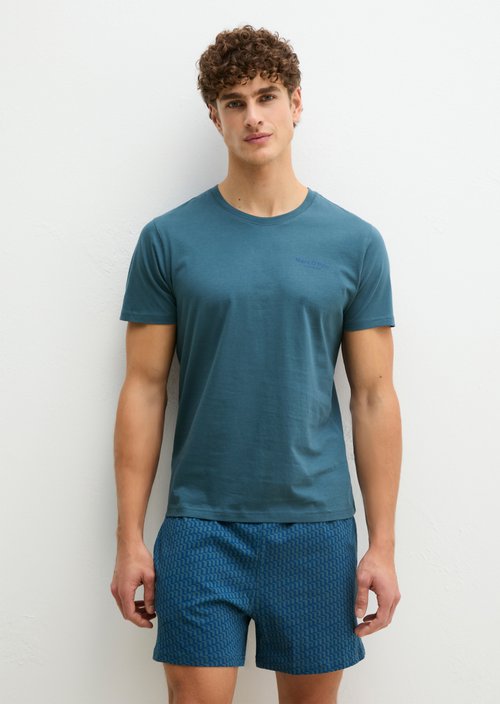Marc O'Polo Loungeset, Heren, blauw, L, 100% Katoen