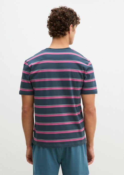 Lounge T-shirt — Orion Blue Stripe