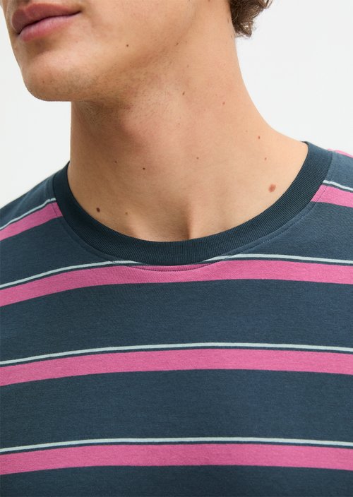 Lounge T-shirt — Orion Blue Stripe
