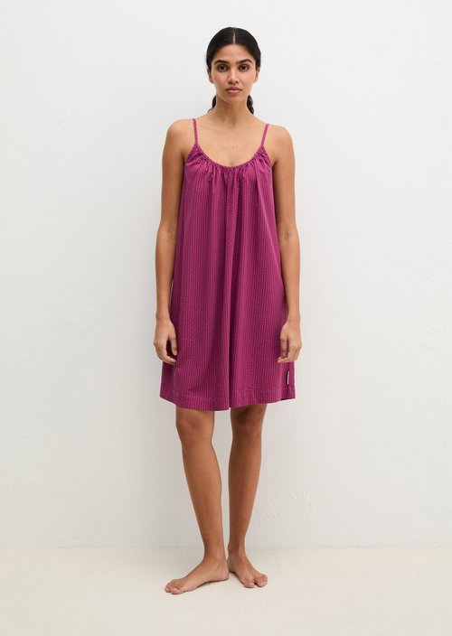 Marc O'Polo Cami-jurk voor op het strand, Dames, rood, S, 64% Viscose, 36% Katoen
