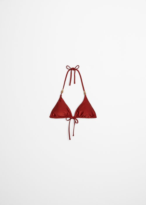 Triangle bikini top — Tall Poppy