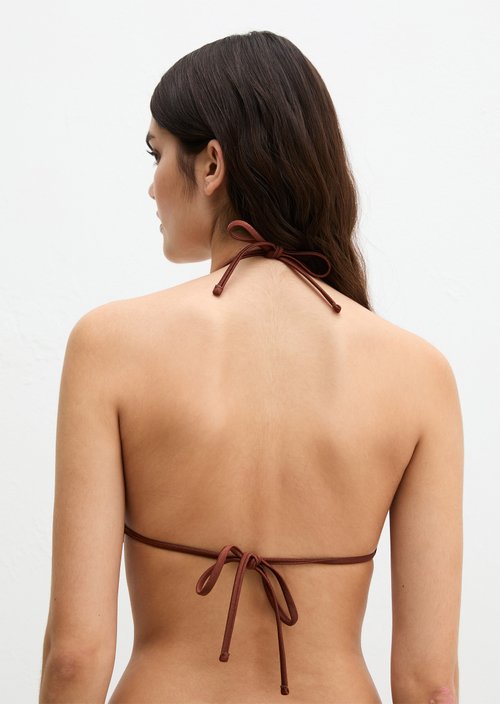 Triangle bikini top — Cappuccino (alternate view)
