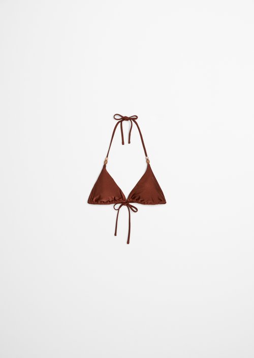 Triangle bikini top — Cappuccino