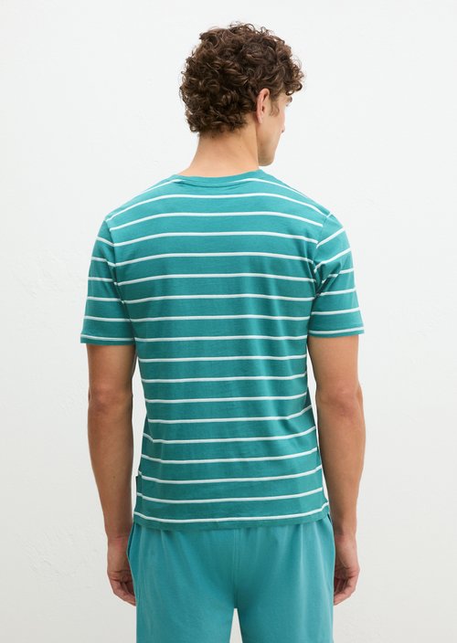 Lounge T-shirt — Brittany Blue Stripe