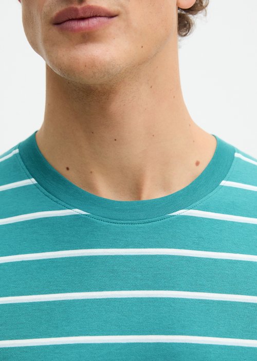 Lounge T-shirt — Brittany Blue Stripe