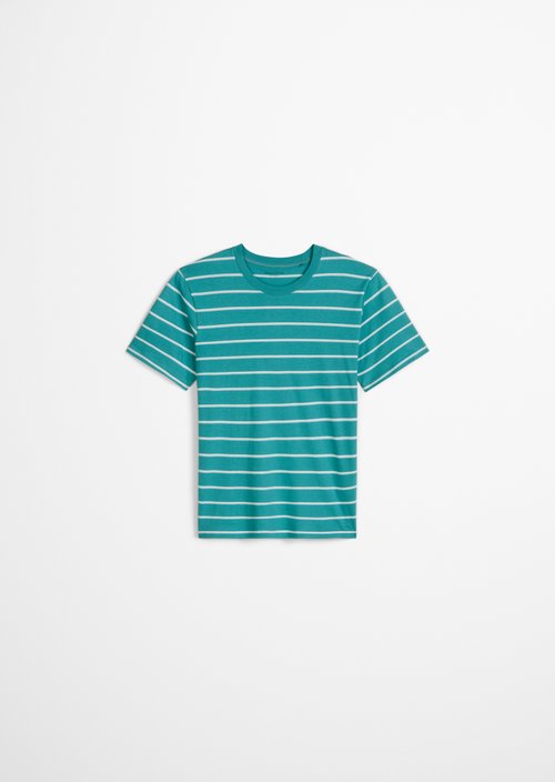 Lounge T-shirt — Brittany Blue Stripe