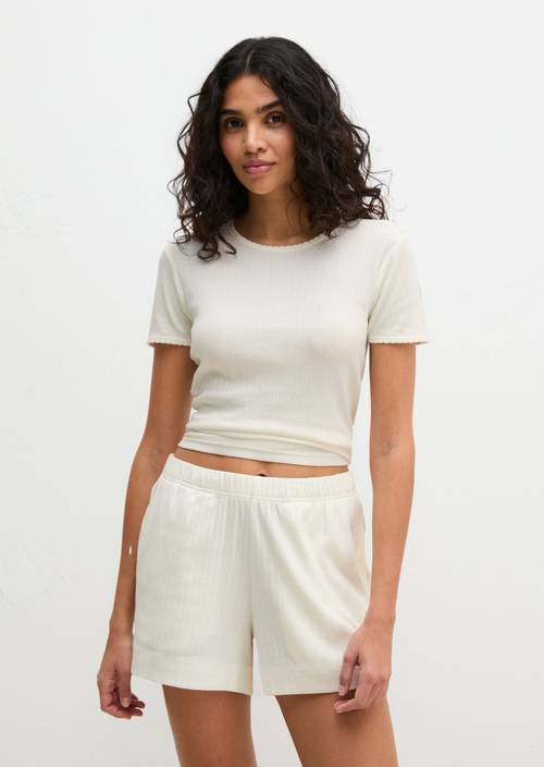 Top lounge White Cotton Q152 - Image du produit 1