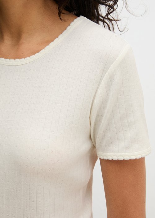 Lounge top — White Cotton Q152