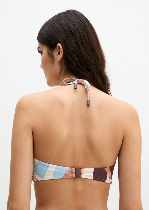 Bandeau bikini top — Breezy Leaf Print