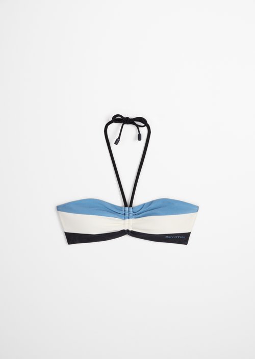 Bandeau bikini top — Blue Q866