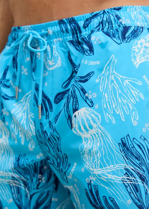Swimming shorts — Cyan Blue Print