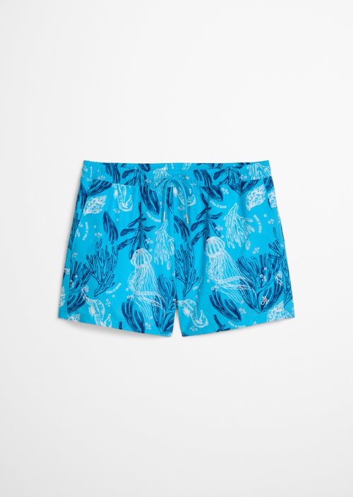 Swimming shorts — Cyan Blue Print