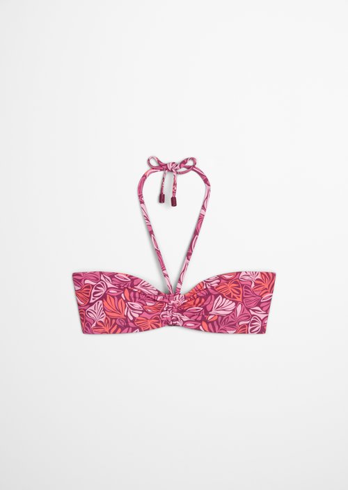 Bandeau bikini top — Raspberry Coulis L