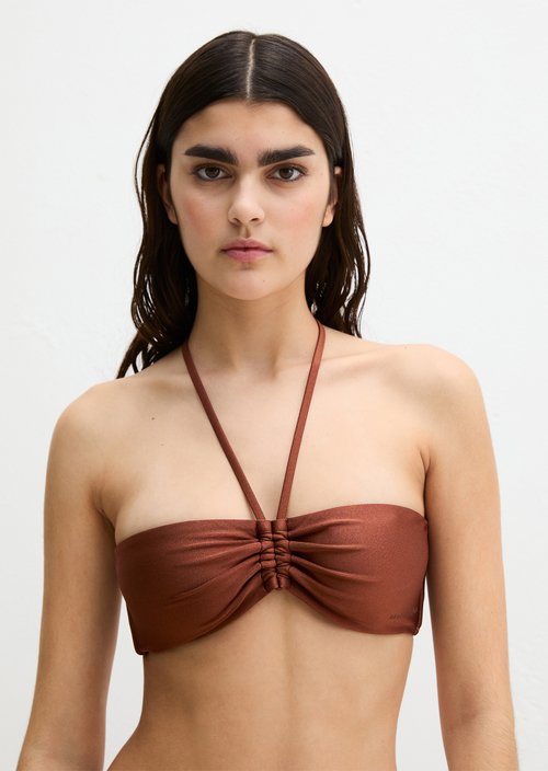 Bandeau bikini top — Cappuccino