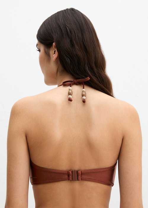 Bandeau bikini top — Cappuccino