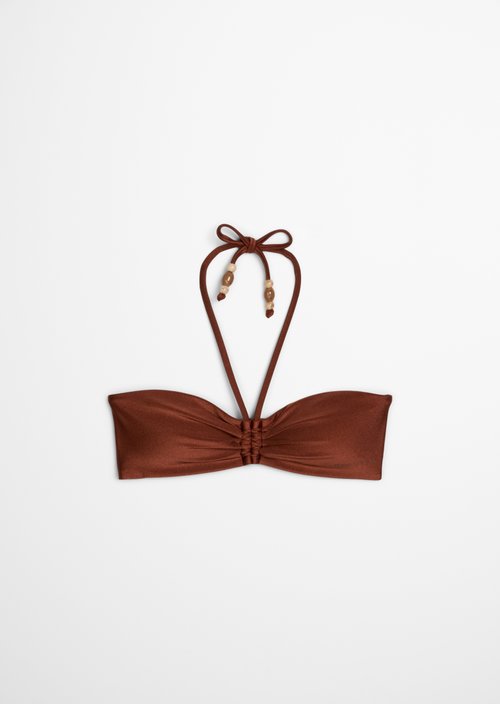 Bandeau bikini top — Cappuccino