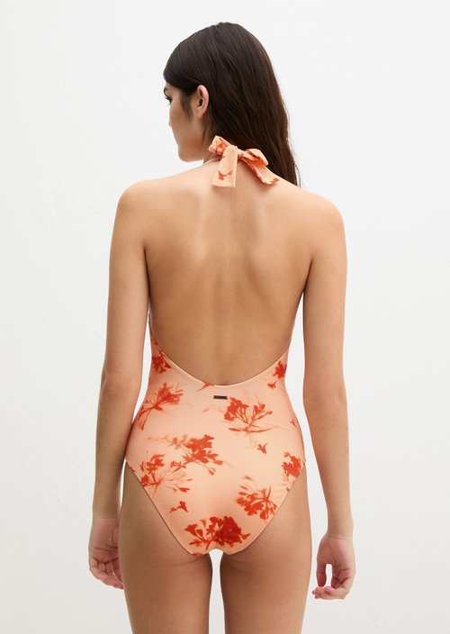 Halter neck swimsuit — Floral Print (alternate view)