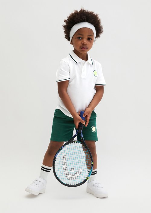 KIDS-BOYS polo shirt — White