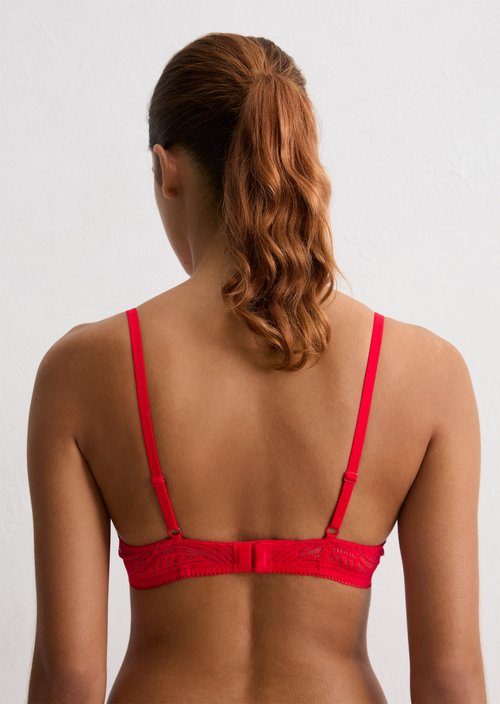T-shirt bra — Bright Red Q385 (alternate view)
