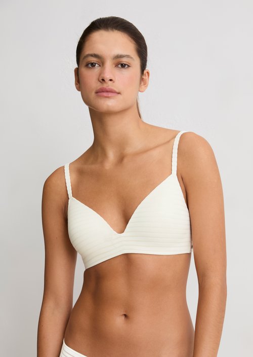 Cup bra — White Cotton Q152