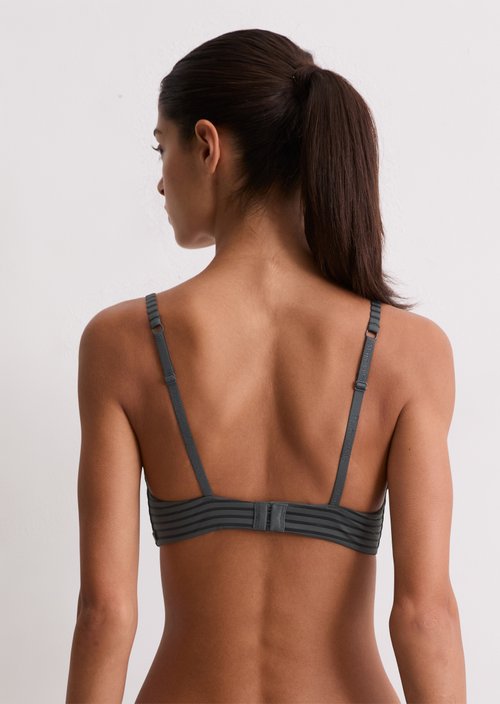 Cup bra — Grey Pinstripe