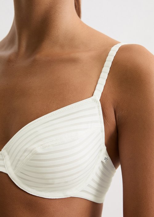 Underwired bra — White Cotton Q152