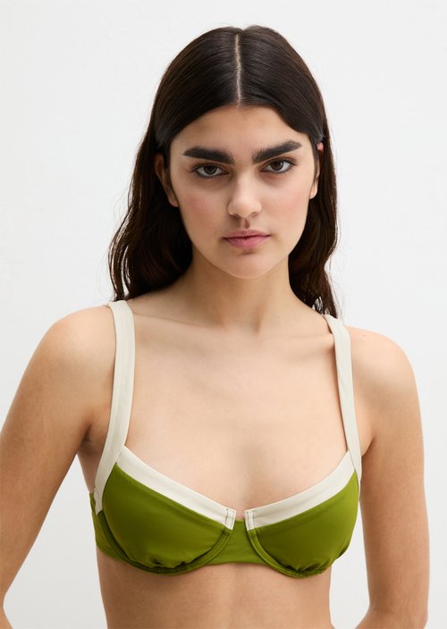 Bikini top with underwire — Golden Cypress