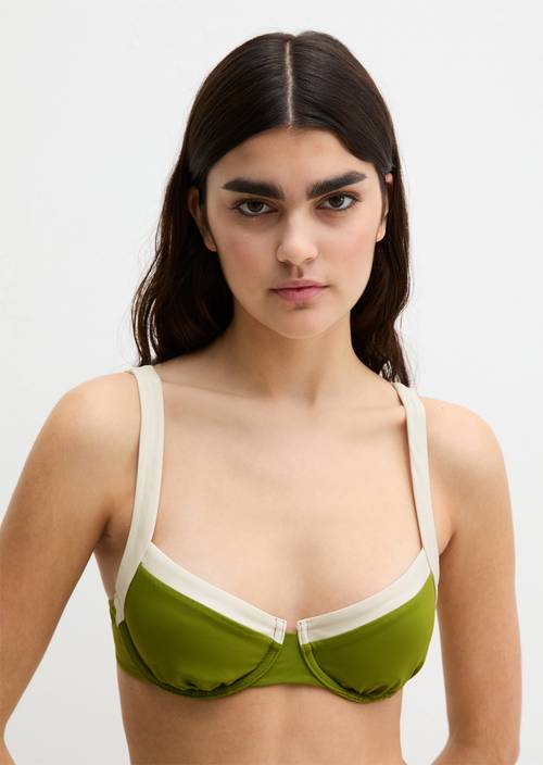 Top de bikini con aros Golden Cypress - Imagen del producto 1