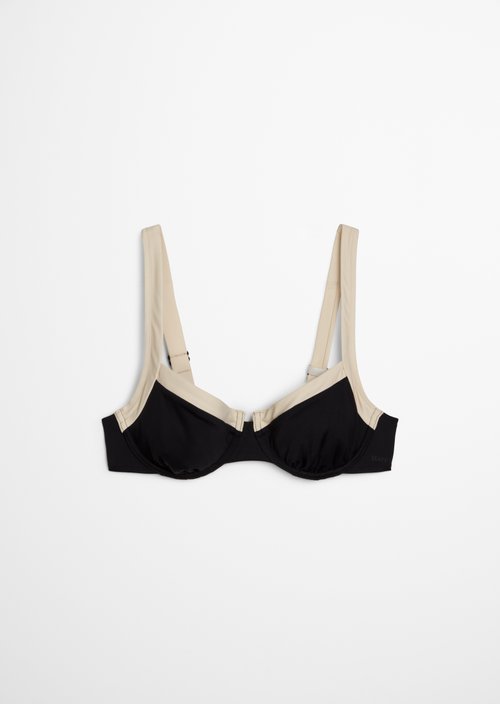 Bikini top with underwire — Black