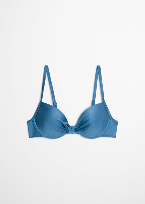 Padded bikini top — Coronet Blue