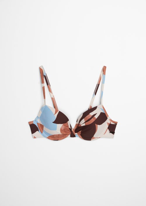 Padded bikini top — Breezy Leaf Print