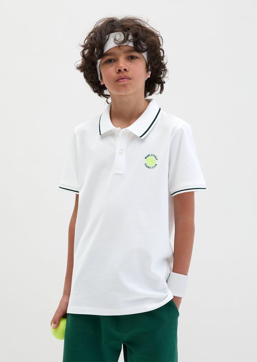TEENS-BOYS polo shirt — White