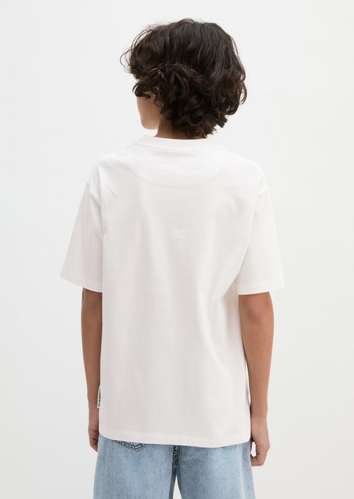 TEENS-BOYS T-shirt — White Cotton