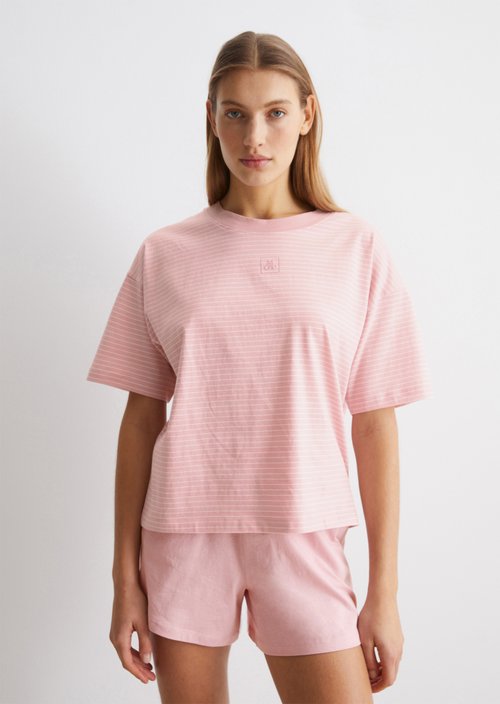 Lounge Set — Blush Stripe/Blush