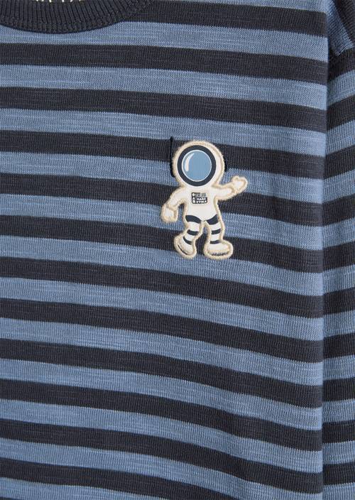 ‎KIDS - JONGENS T-shirt met lange mouwen Dark Navy in detailaanzicht