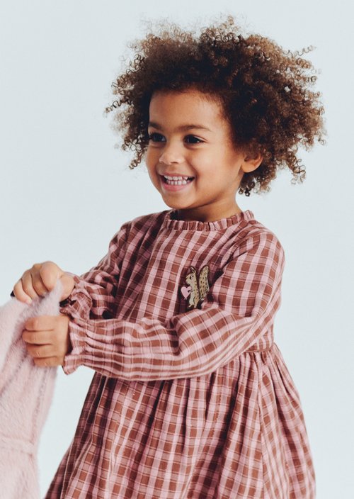 KIDS-GIRLS Dress — Brown