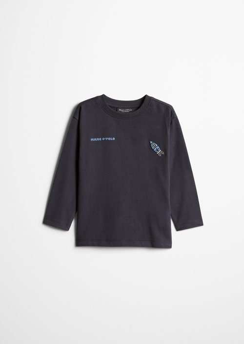KIDS - BOYS Long-Sleeve Shirt — Dark Navy (alternate view)