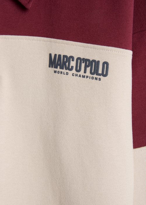 TEENS-BOYS Polo-Style Sweatshirt — Red