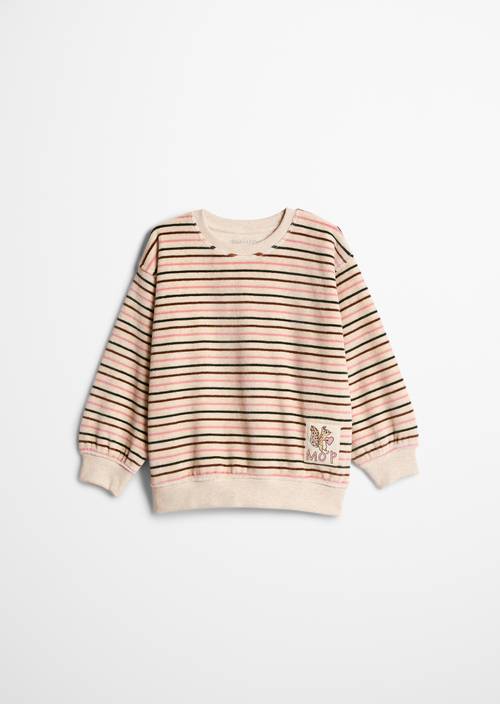 Sweat-shirt KIDS-GIRLS Beige en vue de face