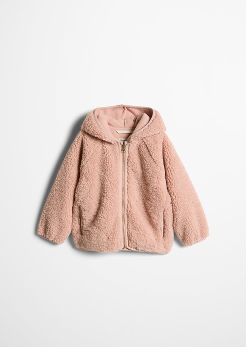 KIDS-GIRLS Teddy Jacket — Red