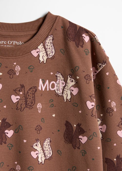 KIDS-GIRLS Sweatshirt — Brown