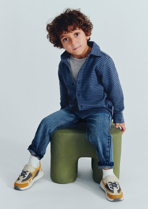 KIDS - BOYS Jeans — Mid Blue Denim