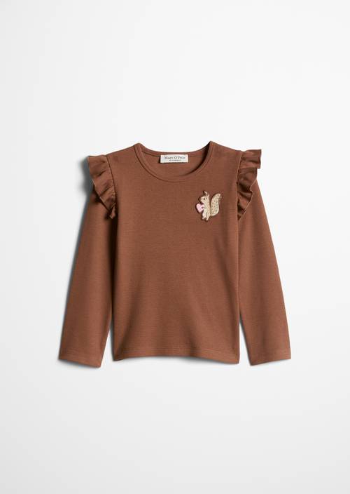 ‎KIDS-GIRLS Longsleeve Brown in Frontalansicht