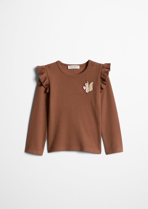 KIDS-GIRLS Long-Sleeve Shirt — Brown
