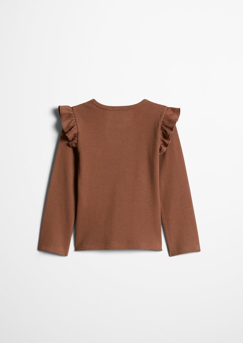 KIDS-GIRLS Long-Sleeve Shirt — Brown